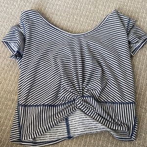Abercrombie and Fitch Striped Crop Top